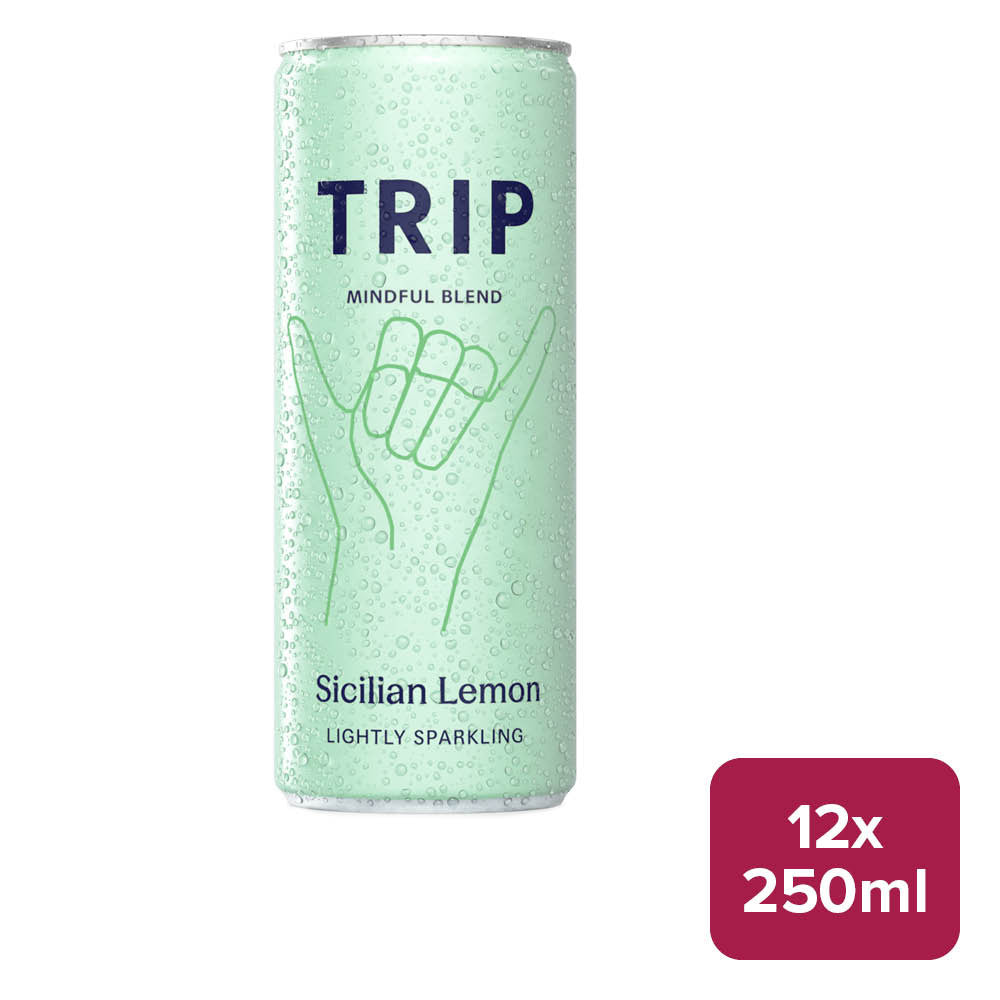Trip Mindful Blend Sicilian Lemon 12 x 250ml Can