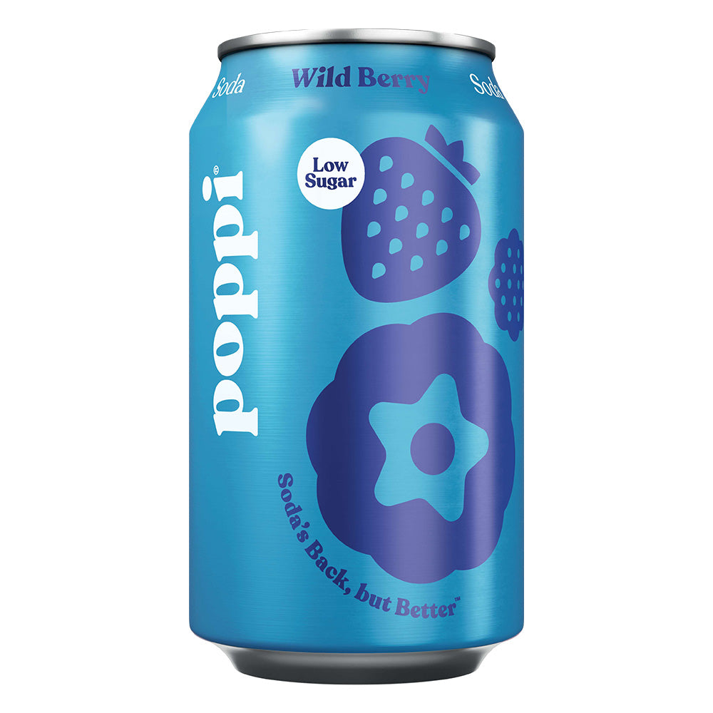 Poppi Wild Berry 24 x 330ml Can