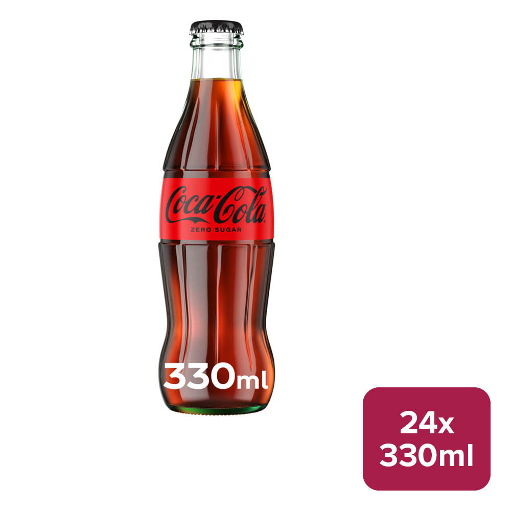 Coca-Cola 'Coke' Zero Sugar 24 x 330ml NRB