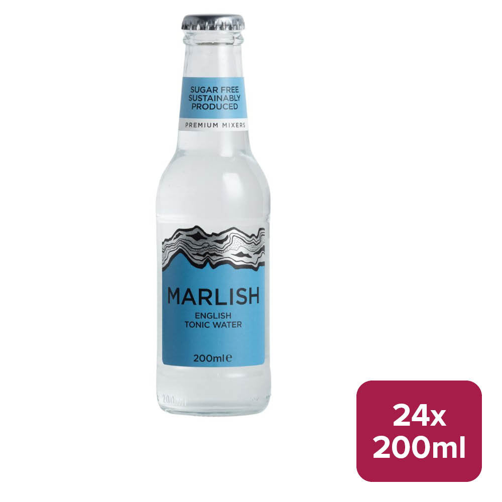 Marlish English Tonic Water (Sugar Free) 24 x 200ml NRB