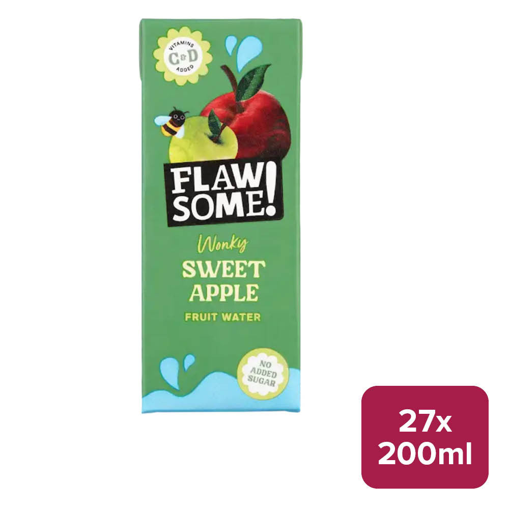 Flawsome! Sweet Apple Wonky Fruit Water 27 x 200ml Carton