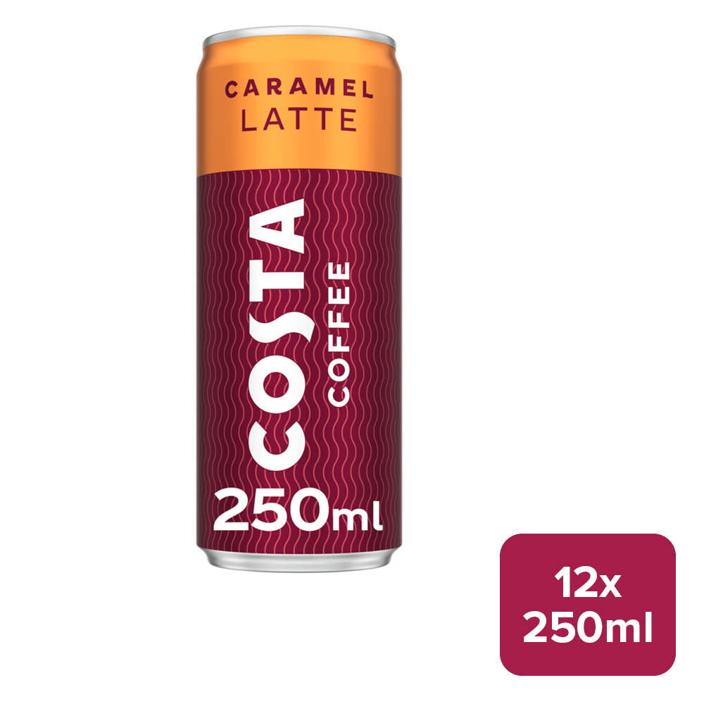 Costa Coffee Caramel Latte 12 x 250ml Can