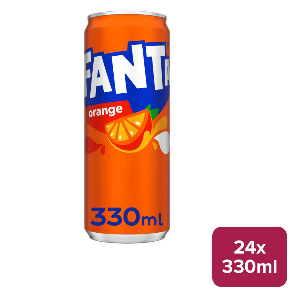 Fanta Orange 24 x 330ml Slim Can