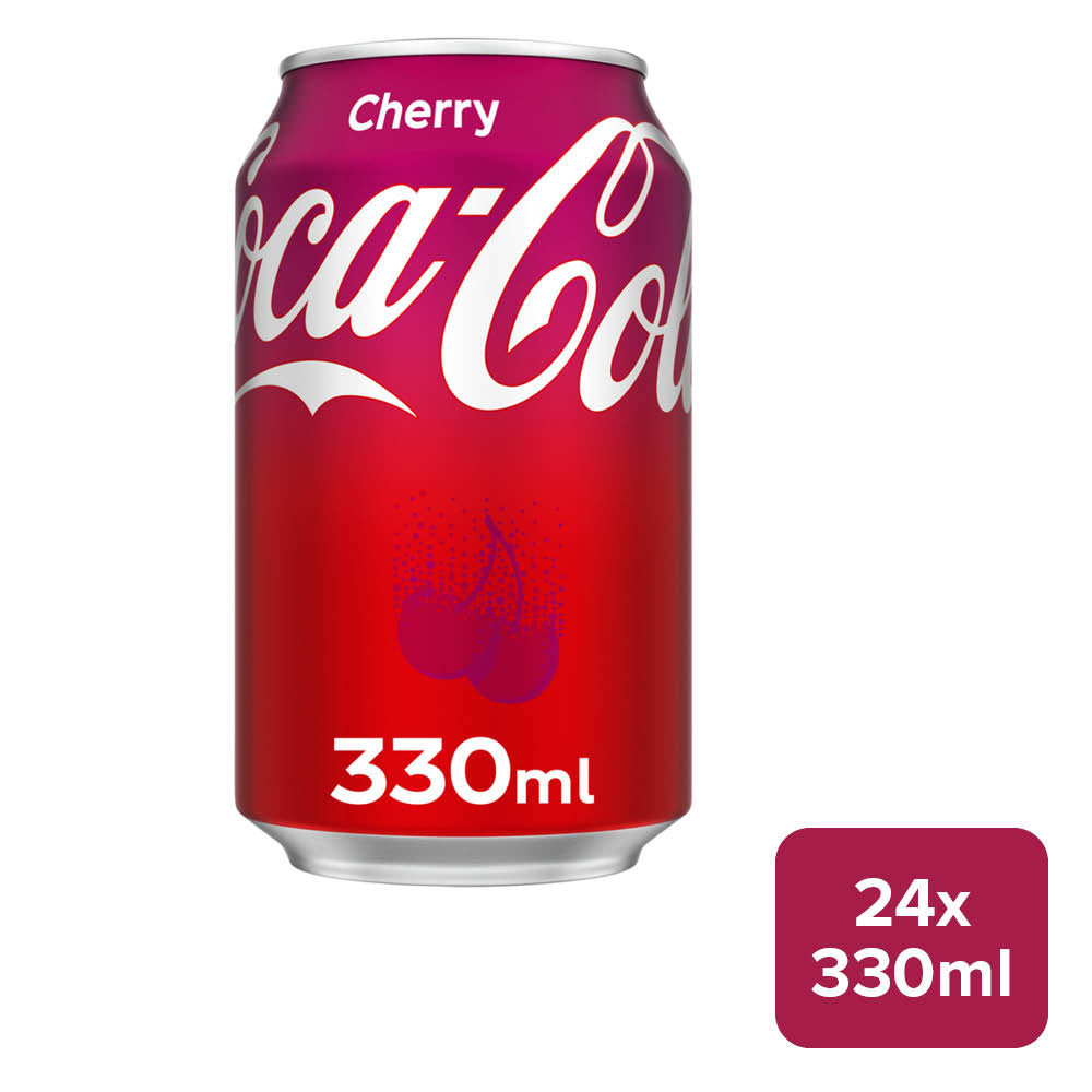 Coca-Cola 'Coke' Original Taste Cherry 24 x 330ml Can