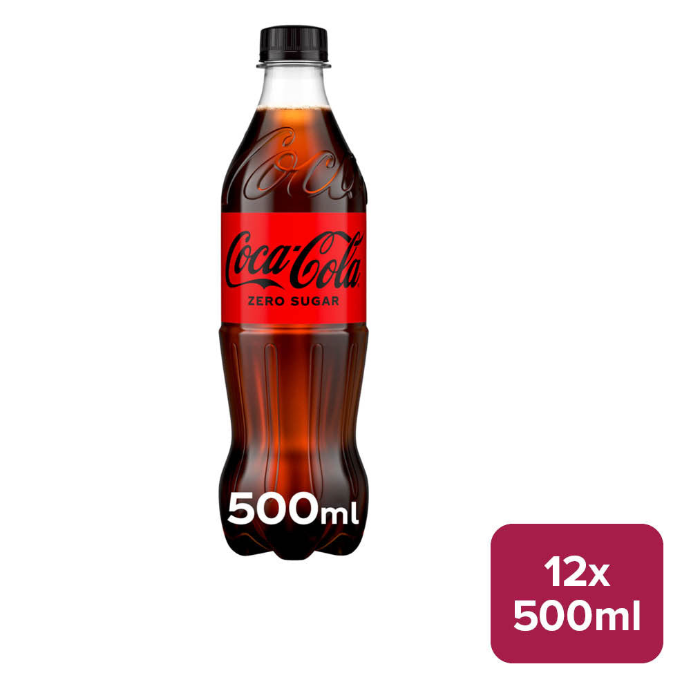Coca-Cola 'Coke' Zero Sugar 12 x 500ml PET